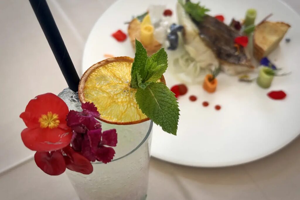 Fine dining fish experience at Hotel Royal Crans Montana