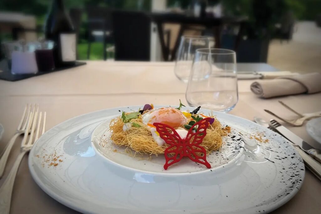Elegant egg breakfast at Hotel Royal Crans Montana