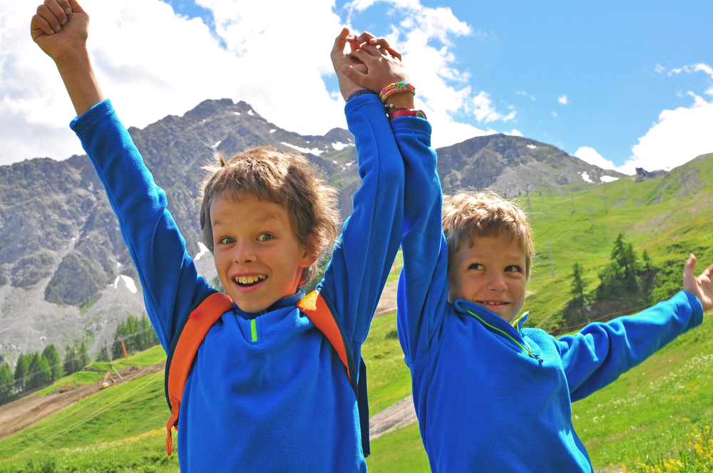 Happy kids at Hotel Royal Crans Montana
